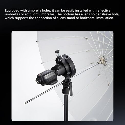 S Shaped Flashing Bracket for V1 / V860III / AD200 Hot Shoe Mount Speedlights Quick Installation Lightweght Durability Design Hot Shoe Flashing Bracket Mount in Kuwait