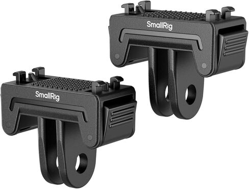 محول تثبيت سريع الإصدار من SMALLRIG لجهاز Insta360 X5 / X4 Air/Ace Pro 2 / Ace Pro/Ace، محول مع حامل شوكتين للحوامل الثلاثية وعصا السيلفي وإكسسوارات تسجيل الفيديو (قطعتان) - 6303 in Kuwait