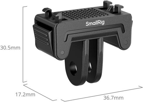 محول تثبيت سريع الإصدار من SMALLRIG لجهاز Insta360 X5 / X4 Air/Ace Pro 2 / Ace Pro/Ace، محول مع حامل شوكتين للحوامل الثلاثية وعصا السيلفي وإكسسوارات تسجيل الفيديو (قطعتان) - 6303 in Kuwait