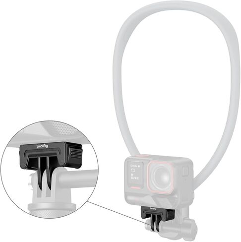 محول تثبيت سريع الإصدار من SMALLRIG لجهاز Insta360 X5 / X4 Air/Ace Pro 2 / Ace Pro/Ace، محول مع حامل شوكتين للحوامل الثلاثية وعصا السيلفي وإكسسوارات تسجيل الفيديو (قطعتان) - 6303 in Kuwait