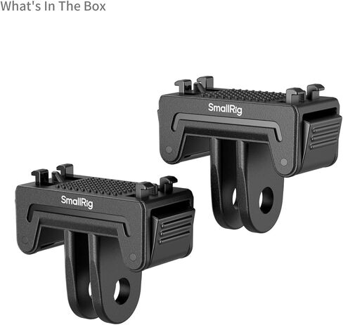 محول تثبيت سريع الإصدار من SMALLRIG لجهاز Insta360 X5 / X4 Air/Ace Pro 2 / Ace Pro/Ace، محول مع حامل شوكتين للحوامل الثلاثية وعصا السيلفي وإكسسوارات تسجيل الفيديو (قطعتان) - 6303 in Kuwait