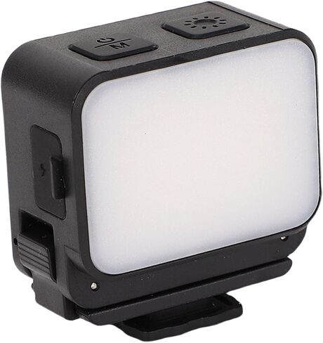 Drfeify LED Fill Light, 20 Beads 3 Color Temperatures 4 Brightness Levels Magnetic Auxiliary Light with Cold Shoe Port 1/4 Inch Screw Hole, for Pocket 3 Action 5 Camera (with) in Saudi Arabia