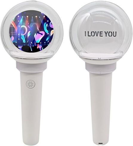 عصا إضاءة LED لحفلات Kpop، عصا توهج متغيرة اللون مع عرض للصور، RGB متعدد الألوان، قابلة لإعادة الشحن in Kuwait