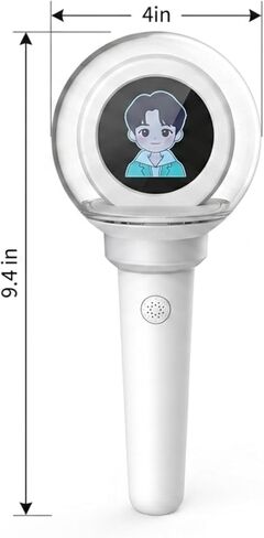 عصا إضاءة LED لحفلات Kpop، عصا توهج متغيرة اللون مع عرض للصور، RGB متعدد الألوان، قابلة لإعادة الشحن in Kuwait
