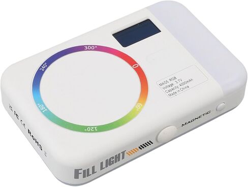 ضوء فيديو RGB، ضوء كاميرا LED محمول مع درجة حرارة لون 2500-9000 كلفن، 26 تأثير CRI 95 Plus لوحة مغناطيسية، للتصوير الفوتوغرافي المباشر وإنشاء محتوى TikTok in Kuwait