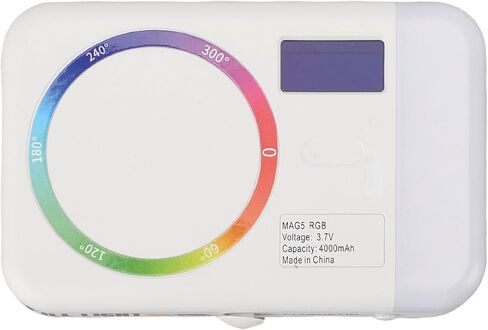 ضوء فيديو RGB، ضوء كاميرا LED محمول مع درجة حرارة لون 2500-9000 كلفن، 26 تأثير CRI 95 Plus لوحة مغناطيسية، للتصوير الفوتوغرافي المباشر وإنشاء محتوى TikTok in Kuwait
