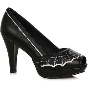 حذاء Ellie Shoes Spiderweb، أسود من البولي يوريثان، 7 in Kuwait