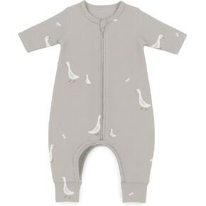 GUNAMUNA Long-Sleeve Footie Sleep Sack for Babies, Diaper Zipper, Convertible Foot Cuffs, Anti-Slip Grips, 0.5 TOG in Kuwait