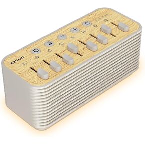 White Noise Sound Machine for Sleep, 255+ Natural Sound Combinations | Gifts for Women, Breathing Night Light with Sleep Timer, Volume Control, Rechargeable Bluetooth Speaker, Bedroom Kids Adults in Saudi Arabia