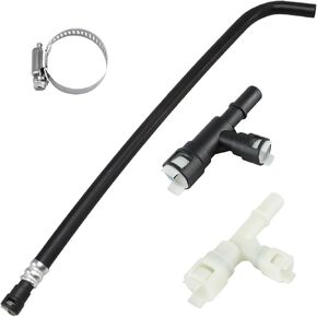 مجموعة خرطوم سخان HVAC مع موصل TEE ، خرطوم إمدادات Core المدفأة متوافق مع Cadillac Escalade Chevrolet Silverado GMC استبدال# 15055343 800413 15055342 22885825 800414 in Kuwait