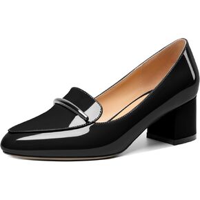 Joseywade Women's Block Heels Low Heel Loafer Pumps Round Toe Chunky Heel Slip On 2 Inch Closed Toe Comfort Shoes in Saudi Arabia
