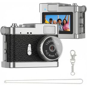 Simple Function Mini Camcorder, Wearable Necklace Basic Camera, No Complicated Settings for Daily Casual Use in Kuwait