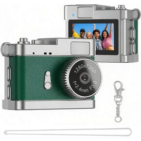 Fresh Green Mini Camera, Wearable Necklace Basic Camcorder, Simple Casual Device for Outdoor Daily Use in Kuwait