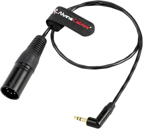 كابلات ألفين XLR 5 Pin ذكر إلى 3.5 مم TRS كابل صوت لـ ARRI Alexa XT SXT Amira، لكاميرا Sony Venice، 50 سم | 20 بوصة in Kuwait