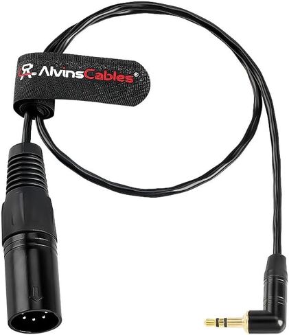 كابلات ألفين XLR 5 Pin ذكر إلى 3.5 مم TRS كابل صوت لـ ARRI Alexa XT SXT Amira، لكاميرا Sony Venice، 50 سم | 20 بوصة in Kuwait