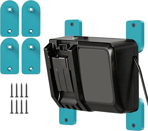 2 Pack Makita Charger Holder, Charger Mount for Makita DC18RC DC18RD DC18RA DC18RF DC18SC DCB18SD DC18SF Chargers(Single & Double & 4-Port Charger) in Kuwait
