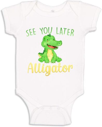 See You Later Alligator Baby Bodysuit/Toddler T-Shirt Matching Set for Twins Siblings Or Cousins in Saudi Arabia