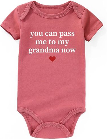 You Can Pass Me To My Grandma Baby Clothes i Love Grandmas girl present infant Bodysuits in Saudi Arabia
