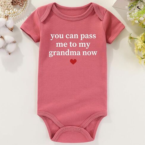 You Can Pass Me To My Grandma Baby Clothes i Love Grandmas girl present infant Bodysuits in Saudi Arabia