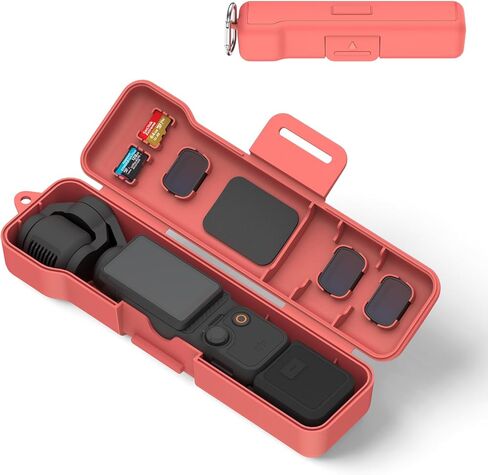Case for DJI Osmo Pocket 3 Creator Combo Accessories, Travel Waterproof Cover Case for DJI Pocket 3, with 3 Cpl/Nd Filter Storage Slots and 2 Storage Card Slots (Gray) in Kuwait