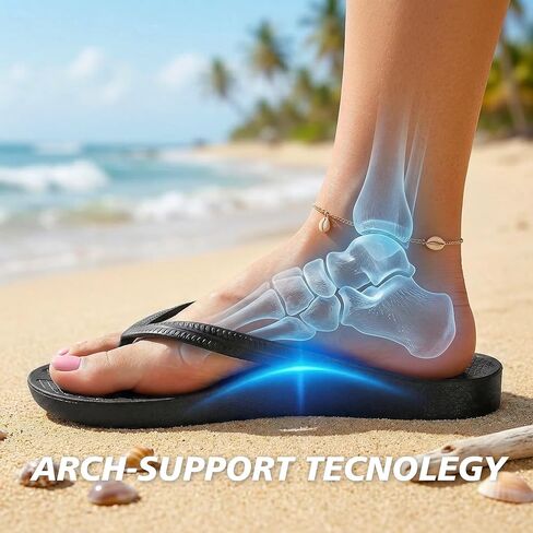 Arch Support Flip Flops for Women Thong Sandals with Soft Straps for Summer Pool Slides Orthopedic Plantar Fasciitis Beach Recovery Slides in Saudi Arabia