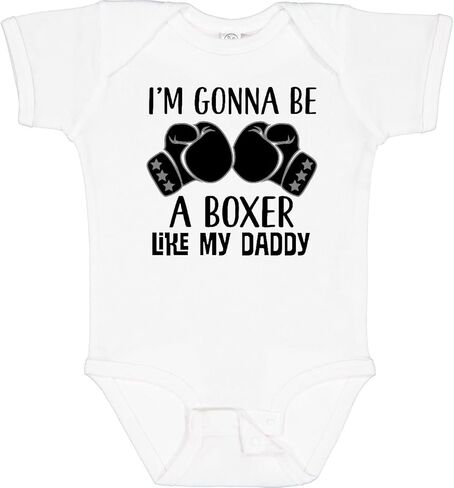 inktastic Boxer Like Daddy Boxing Baby Bodysuit in Saudi Arabia