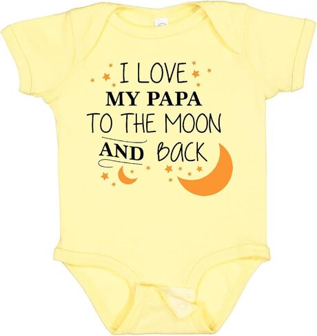 Inktastic I Love My Papa To the Moon and Back Baby Bodysuit in Kuwait