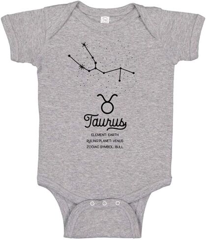 TATY Kids Taurus Zodiac Sign Baby Infant Bodysuit in Saudi Arabia