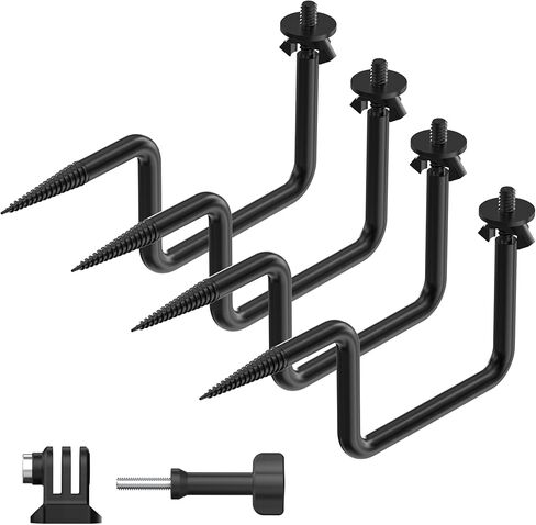 حامل كاميرا تريل، 4 عبوات من حوامل كاميرا تريل، ملحقات صيد الأشجار، حامل كاميرا ألعاب قابل للدوران 360 درجة مع برغي 1/4 بوصة - 20، حامل كاميرا تريل شديد التحمل لكاميرات الصيد/كاميرات الحركة/الألواح الشمسية in Kuwait