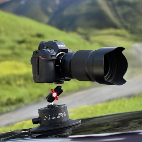 حامل كاميرا Allen Smart Suction SNAP، موديل SB-03، متوافق مع كاميرات DSLR، بدون مرآة، مدمجة، DJI، Insta360، وGoPro-Style Action Cameras in Kuwait