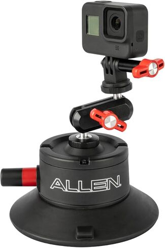 حامل كاميرا Allen Smart Suction SNAP، موديل SB-03، متوافق مع كاميرات DSLR، بدون مرآة، مدمجة، DJI، Insta360، وGoPro-Style Action Cameras in Kuwait