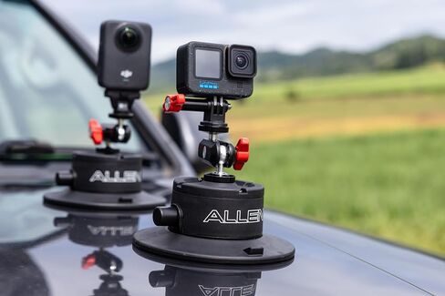 حامل كاميرا Allen Smart Suction SNAP، موديل SB-03، متوافق مع كاميرات DSLR، بدون مرآة، مدمجة، DJI، Insta360، وGoPro-Style Action Cameras in Kuwait