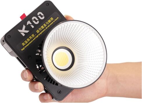 Bi Color LED Video Light 100W, 2800K to 6800K Adjustable Portable Photography Light with Built in 9 Professional Lighting Modes and Cooling Fan in Kuwait