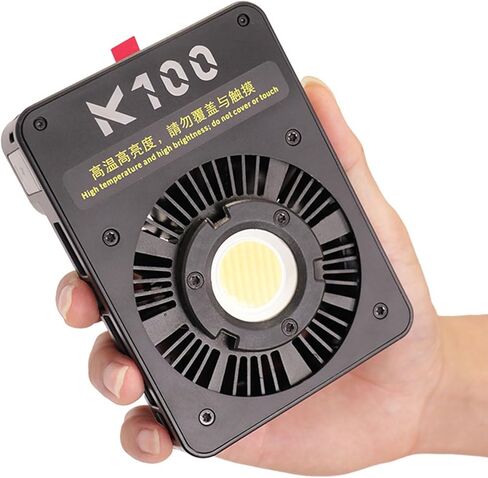 Bi Color LED Video Light 100W, 2800K to 6800K Adjustable Portable Photography Light with Built in 9 Professional Lighting Modes and Cooling Fan in Kuwait