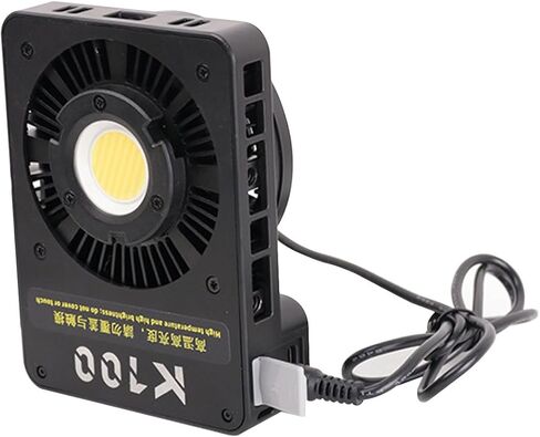 Bi Color LED Video Light 100W, 2800K to 6800K Adjustable Portable Photography Light with Built in 9 Professional Lighting Modes and Cooling Fan in Kuwait