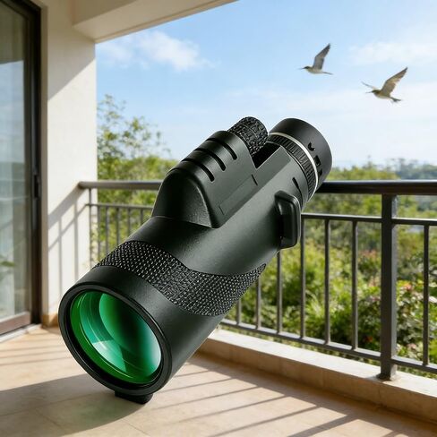 40x60 HD Portable Telescope, High Power Wide Angle for Camping, Hiking & Bird Watching Green in Kuwait