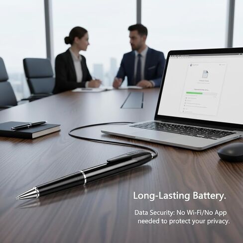 1080P HD Pen Camera with Audio – Mini Body Cam for Home Security & Nanny Monitoring | Discreet Micro Camera for Meetings & Lectures | One-Click Recording, 32GB SD Card Included in Kuwait