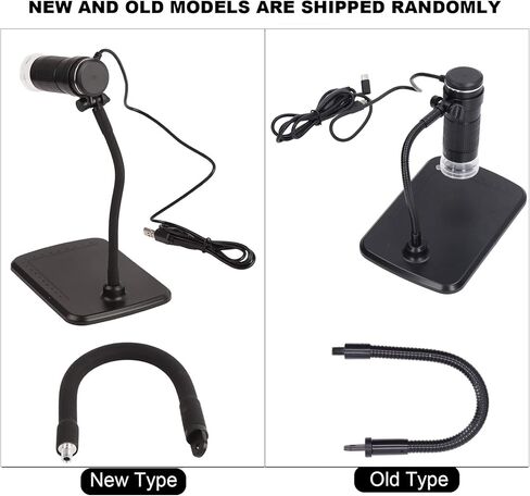 منظار التكبير المحمول من Fafeicy، مجهر رقمي USB تكبير 50-1000X مع 8 مصابيح LED قابلة للتعديل وحامل مرن، لمراقبة الأحياء في الهواء الطلق للهاتف المحمول in Kuwait