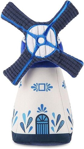 P.L.A.Y. PET LIFESTYLE AND YOU Cute Plush Dog Toys - Totally Touristy Landmark Themed Durable Squeaker Chew Toy, Great for Puppies Dogs - Machine Washable (Dutch Windmill, Medium) in Saudi Arabia
