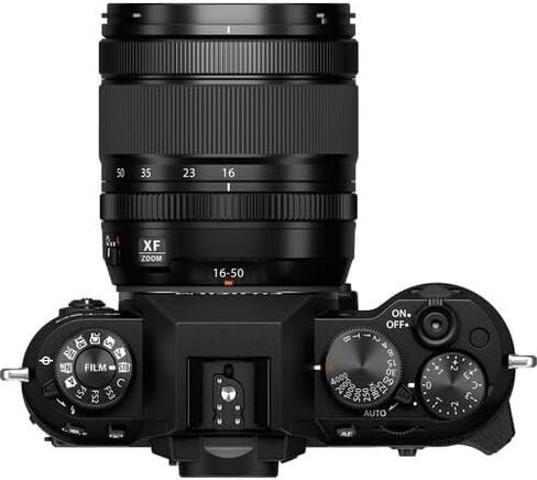 كاميرا FUJIFILM X-T50 بدون مرآة مع عدسة XF 16-50 مم (أسود)، تتضمن: بطاقة ذاكرة SanDisk Extreme PRO بسعة 128 جيجابايت، وبطارية احتياطية والمزيد (6 عناصر) in Kuwait