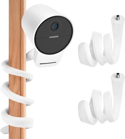 قطعتان من التركيب المرن الملتف لسلسلة الكاميرا الخارجية SimpliSafe الجيل 2/1، سهلة التركيب بدون ثقب للكاميرا SimpliSafe (أبيض) in Kuwait