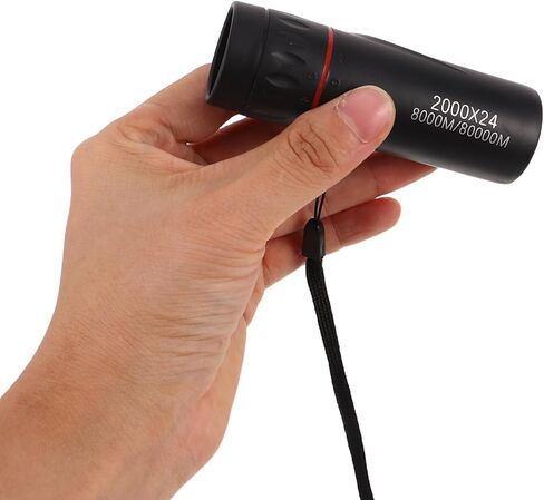Zerodeko High Definition 2000x24 Monocular Telescope with Universal Smartphone Adapter for Bird Watching and Night Use, Portable Handheld Zoom Telescope for Outdoor Travel and Wildlife in Kuwait