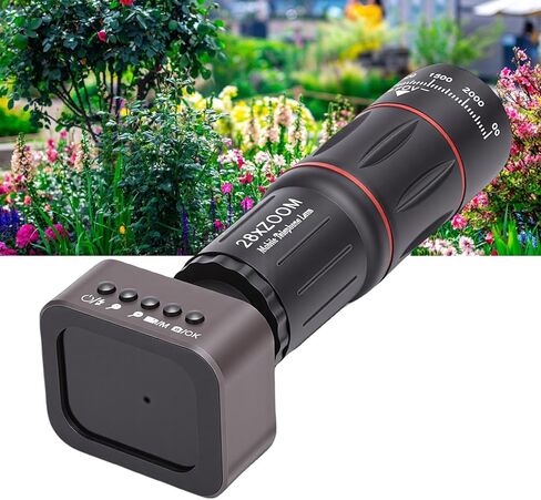 كاميرا أحادية تليفوتوغرافي 18X، تسجيل فيديو عالي الدقة والتقاط الصور مع شاشة عرض 2 بوصة، عدسة تلسكوب محمولة 800 مللي أمبير في الساعة لمشاهدة الطيور أثناء السفر in Kuwait