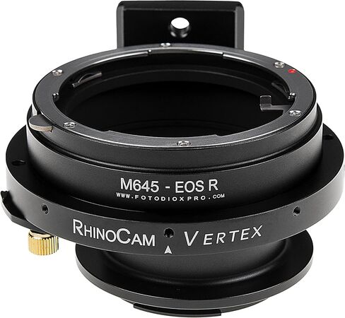 محول خياطة دوار من RhinoCam Vertex، متوافق مع عدسة Mamiya 645 (M645) Mount SLR لكاميرات Canon RF بدون مرآة in Kuwait