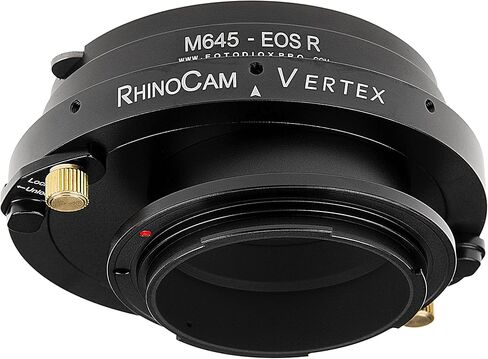محول خياطة دوار من RhinoCam Vertex، متوافق مع عدسة Mamiya 645 (M645) Mount SLR لكاميرات Canon RF بدون مرآة in Kuwait