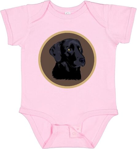 inktastic Black Lab Dog Labrador Retriever Baby Bodysuit in Kuwait