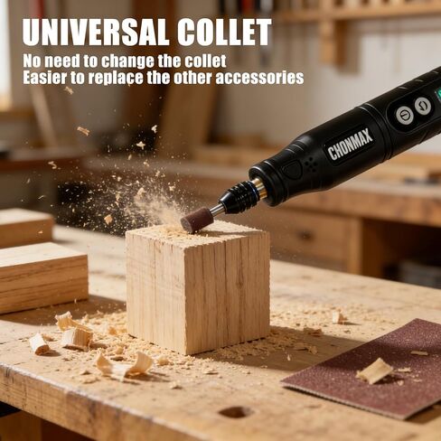 Cordless Rotary Tool, 6-Speed Working Sreen Display Grinder Kit with Universal Collet and Front LED Light, 68 Accessories Art Craft Tool for Engraving, Sanding, Polishing, Drilling, Grinding in Saudi Arabia