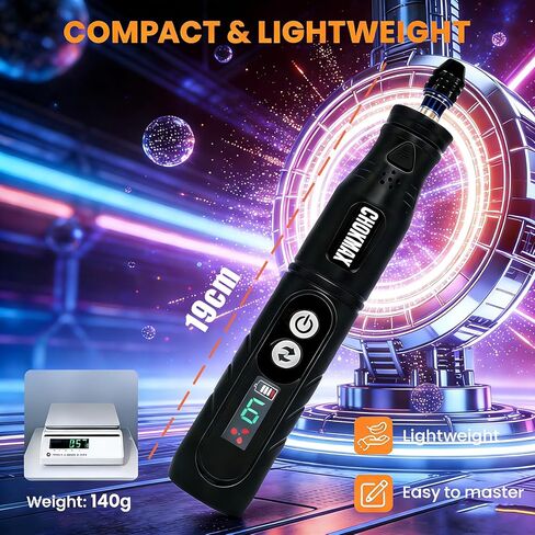 Cordless Rotary Tool, 6-Speed Working Sreen Display Grinder Kit with Universal Collet and Front LED Light, 68 Accessories Art Craft Tool for Engraving, Sanding, Polishing, Drilling, Grinding in Saudi Arabia