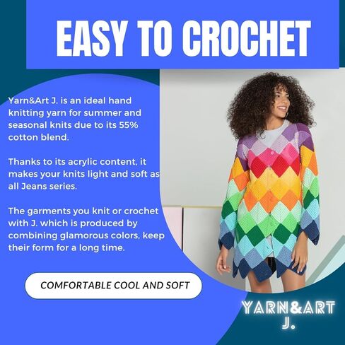 10 كرات الجينز الجينز مع مجلة Amigurumi 55 ٪ من القطن 45 ٪ من الرياضة الراقية 2 أكريليك غزل القطن الحياك in Kuwait