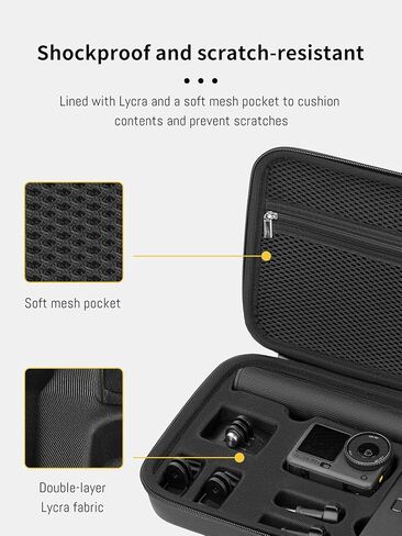 حقيبة تخزين لحمل Osmo Action 6 لـ DJI Osmo Action 6، حقيبة محمولة مقاومة للماء للسفر متوافقة مع DJI Osmo Action 6 Adventure Combo مجموعة ملحقات السفر الخارجية in Kuwait